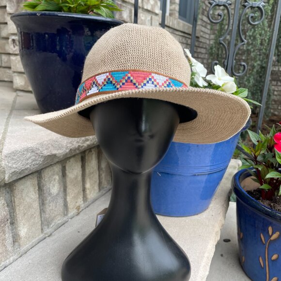 NWT prAna CYBIL KNIT FEDORA Women's Sun Hat NEW - Picture 2 of 9